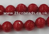 CCN790 15.5 inches 8mm faceted round candy jade beads wholesale