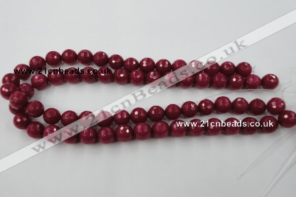 CCN791 15.5 inches 8mm faceted round candy jade beads wholesale