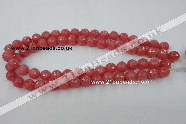 CCN804 15.5 inches 10mm faceted round candy jade beads wholesale