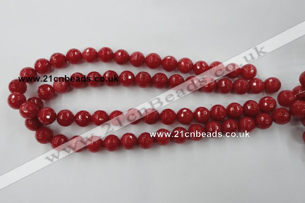 CCN807 15.5 inches 10mm faceted round candy jade beads wholesale