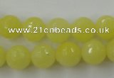 CCN827 15.5 inches 12mm faceted round candy jade beads wholesale