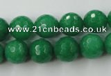 CCN831 15.5 inches 12mm faceted round candy jade beads wholesale