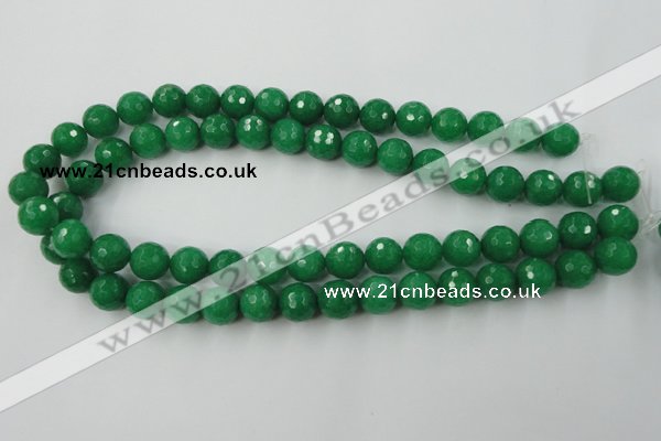 CCN831 15.5 inches 12mm faceted round candy jade beads wholesale