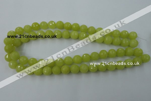 CCN845 15.5 inches 14mm faceted round candy jade beads wholesale