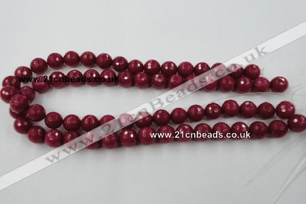 CCN859 15.5 inches 16mm faceted round candy jade beads