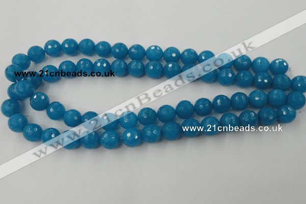 CCN866 15.5 inches 16mm faceted round candy jade beads