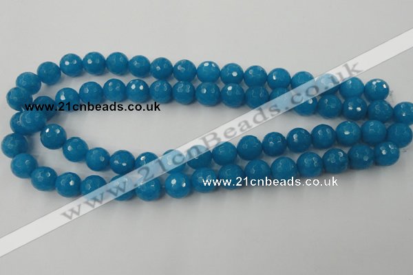 CCN883 15.5 inches 18mm faceted round candy jade beads