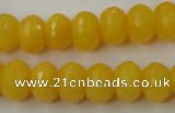 CCN908 15.5 inches 9*12mm faceted rondelle candy jade beads