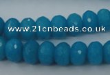 CCN910 15.5 inches 9*12mm faceted rondelle candy jade beads