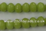 CCN912 15.5 inches 9*12mm faceted rondelle candy jade beads