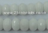 CCN915 15.5 inches 10*14mm faceted rondelle candy jade beads