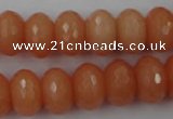 CCN917 15.5 inches 10*14mm faceted rondelle candy jade beads