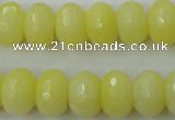 CCN919 15.5 inches 10*14mm faceted rondelle candy jade beads