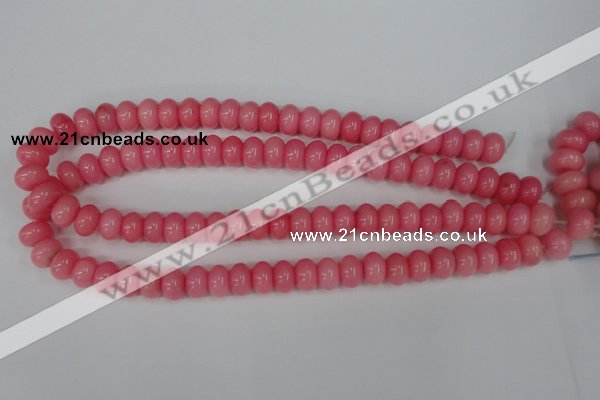 CCN92 15.5 inches 8*12mm rondelle candy jade beads wholesale