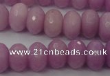 CCN920 15.5 inches 10*14mm faceted rondelle candy jade beads