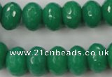 CCN924 15.5 inches 10*14mm faceted rondelle candy jade beads