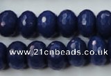 CCN926 15.5 inches 10*14mm faceted rondelle candy jade beads