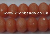 CCN930 15.5 inches 12*16mm faceted rondelle candy jade beads