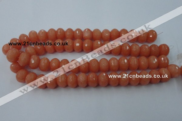 CCN930 15.5 inches 12*16mm faceted rondelle candy jade beads