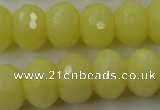 CCN932 15.5 inches 12*16mm faceted rondelle candy jade beads