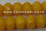 CCN933 15.5 inches 12*16mm faceted rondelle candy jade beads