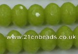 CCN934 15.5 inches 12*16mm faceted rondelle candy jade beads
