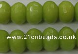 CCN935 15.5 inches 12*16mm faceted rondelle candy jade beads