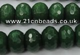 CCN936 15.5 inches 12*16mm faceted rondelle candy jade beads