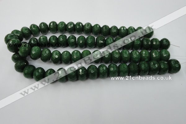 CCN936 15.5 inches 12*16mm faceted rondelle candy jade beads