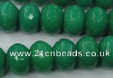 CCN937 15.5 inches 12*16mm faceted rondelle candy jade beads