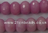 CCN939 15.5 inches 12*16mm faceted rondelle candy jade beads