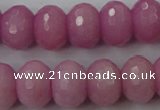 CCN939 15.5 inches 12*16mm faceted rondelle candy jade beads