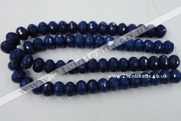 CCN940 15.5 inches 12*16mm faceted rondelle candy jade beads