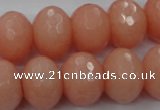 CCN944 15.5 inches 14*18mm faceted rondelle candy jade beads