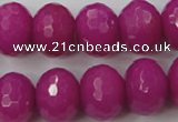 CCN945 15.5 inches 14*18mm faceted rondelle candy jade beads