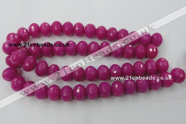 CCN945 15.5 inches 14*18mm faceted rondelle candy jade beads