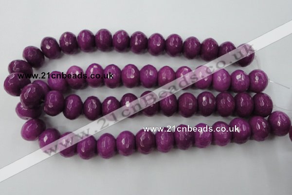 CCN946 15.5 inches 14*18mm faceted rondelle candy jade beads