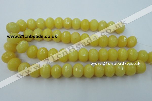 CCN948 15.5 inches 14*18mm faceted rondelle candy jade beads