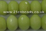 CCN949 15.5 inches 14*18mm faceted rondelle candy jade beads