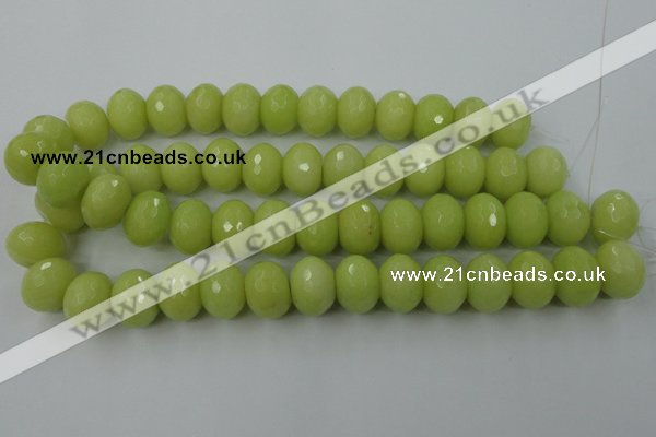 CCN949 15.5 inches 14*18mm faceted rondelle candy jade beads