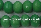 CCN950 15.5 inches 14*18mm faceted rondelle candy jade beads