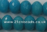 CCN951 15.5 inches 14*18mm faceted rondelle candy jade beads