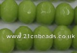 CCN953 15.5 inches 14*18mm faceted rondelle candy jade beads