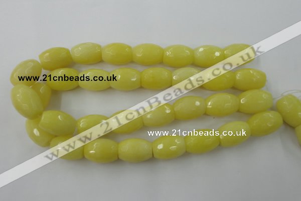 CCN964 15.5 inches 18*25mm faceted drum candy jade beads