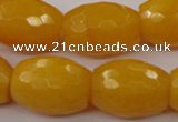 CCN965 15.5 inches 18*25mm faceted drum candy jade beads