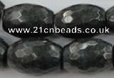 CCN971 15.5 inches 18*25mm faceted drum candy jade beads