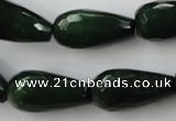 CCN998 15.5 inches 13*25mm faceted teardrop candy jade beads