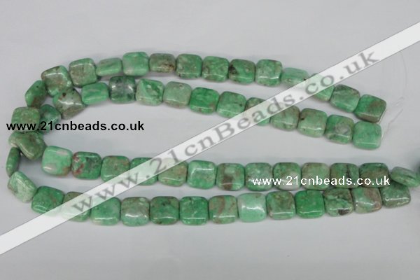 CCO114 15.5 inches 12*12mm square dyed natural chrysotine beads