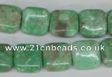 CCO115 15.5 inches 14*14mm square dyed natural chrysotine beads