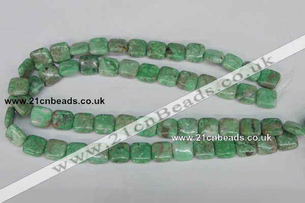 CCO115 15.5 inches 14*14mm square dyed natural chrysotine beads